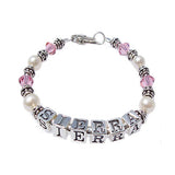 crystal & pearl bracelet for child