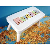 Wooden Name Puzzle Stool