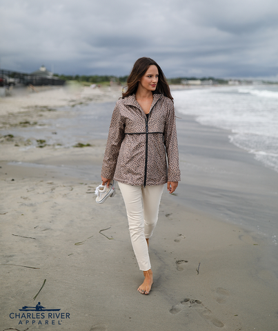 Leopard print 2025 rain coat