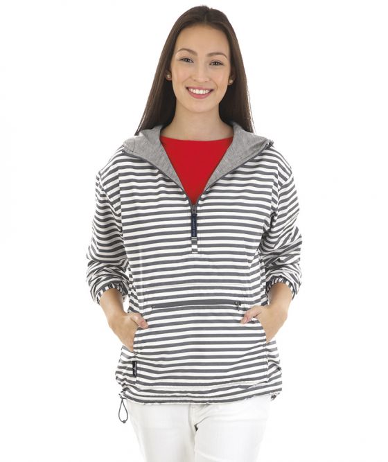 Windbreaker with Monogram, Charles River Apparel Anorak Monogrammed