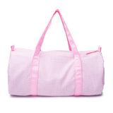 Pink Seersucker Duffle Bag from Pretty Personal Gifts