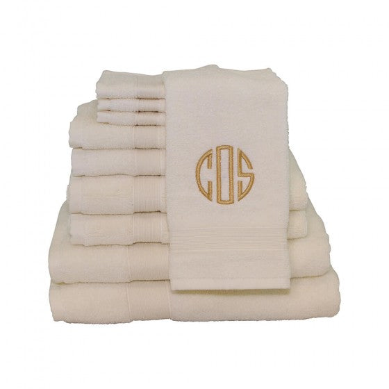 monogram towel