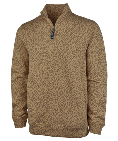 Bennett Monogram Quarter Zip Sweatshirt with Front Pocket – Arden and Gold
