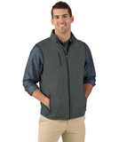 Men's Heathered Fleece Knit Sweater Jacket or Vest