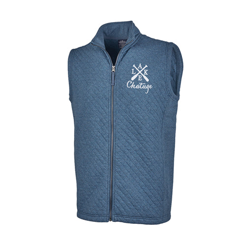 quilted vest with any lake name