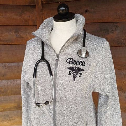 Custom embroidered hotsell nurse jacket