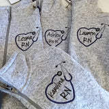 Personalized Heathered Fleece Nurse Jacket