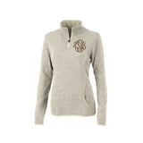 Ladies Charles River Apparel Heathered Fleece Pullover