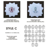 Monogrammed Linen Cocktail Napkins