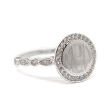 engraved sterling silver ring with monogram