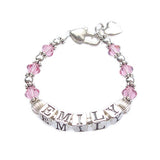 Crystal Personalized Mother's Name Bracelet