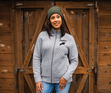 Ladies Horse Jacket - Quilted Full Zip Sweatshirt