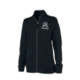 Quilted Full Zip Sweatshirt With Lake Name - Ladies