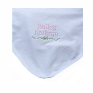 personalized baby blanket from Pretty Personal Gifts