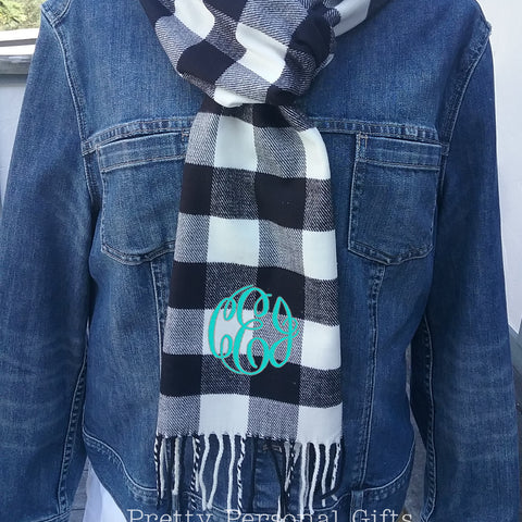 Blanket Scarf with Monogram – Pretty Personal Gifts