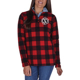 Charles River Apparel Freeport Buffalo Plaid Fleece Quarter Zip Pullover