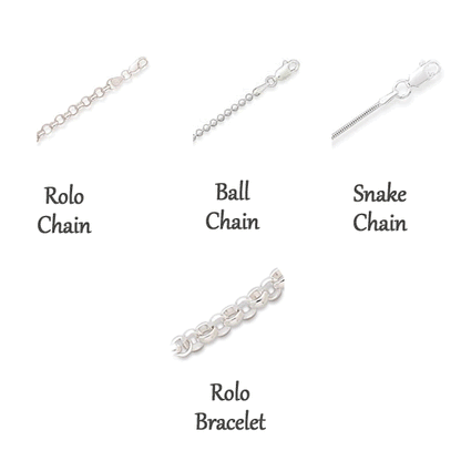 chains for hand stamped charms