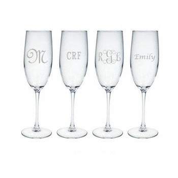 Personalized Champagne Flute