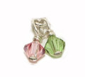 Swarovski Crystal Charm in birthstone colors