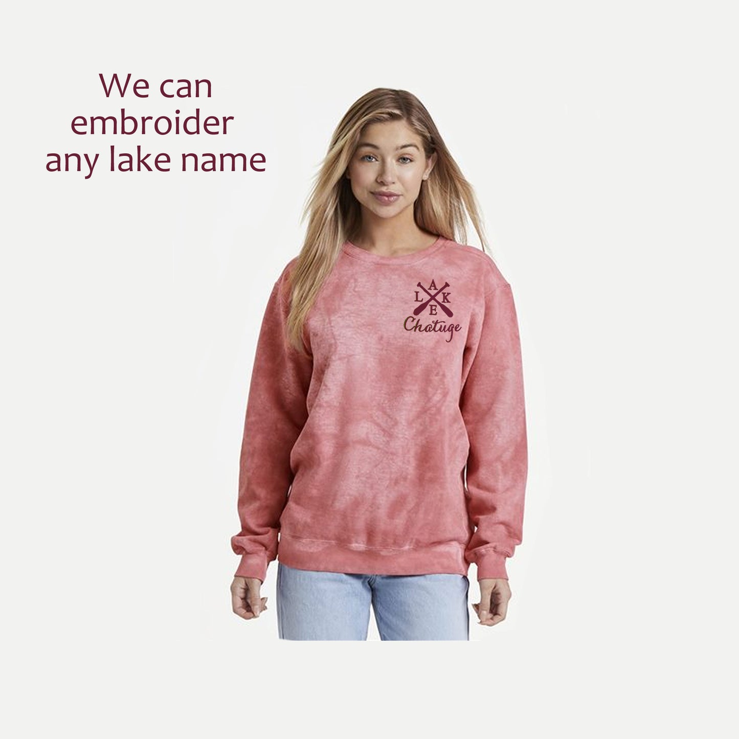 Sweatshirt with Any Lake Name