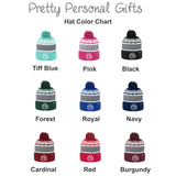 Knit Winter Hat Personalized - 9 colors