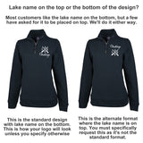 Quilted Full Zip Sweatshirt With Lake Name - Ladies