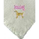 Embroidered Personalized Afghan Blanket