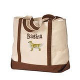 dog breed tote personalized