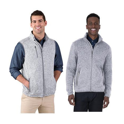 Charles River Apparel Men's Heathered Fleece Jacket Vest