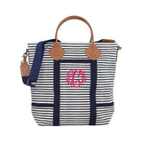 Striped flight bag