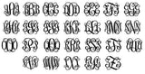 Fine Silver Monogram Charm