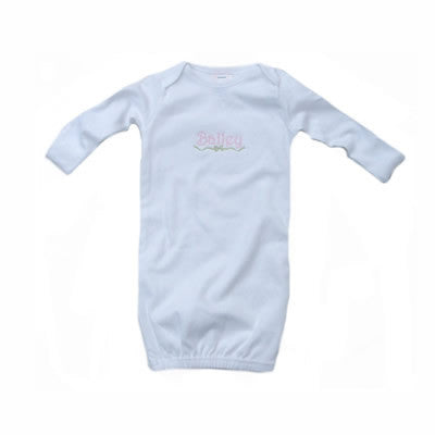 personalized baby gown