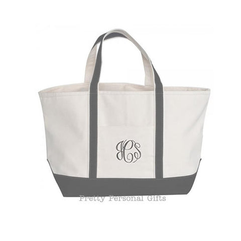 Customized Cotton Canvas Tote Bag with Inside Zipper Pocket - Personal