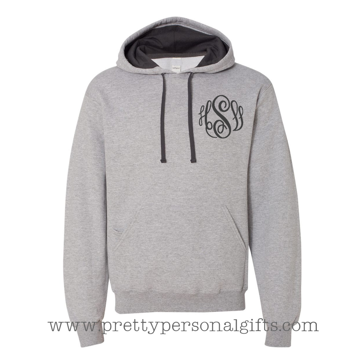 Monogram Hoodie Sweatshirt - 2 tone sweatshirt