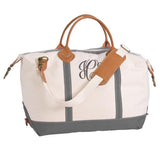 monogrammed weekender bag