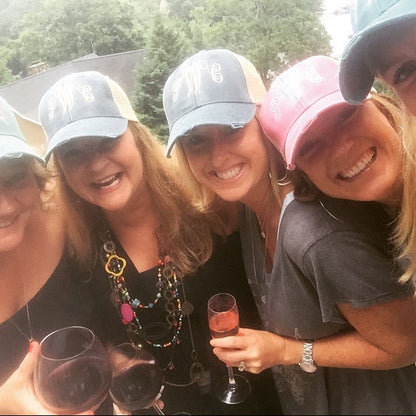 Trucker Hat with monogram for Girl's Weekend Getaway