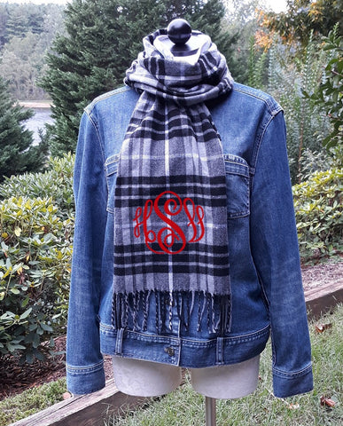 Scarf with Monogram