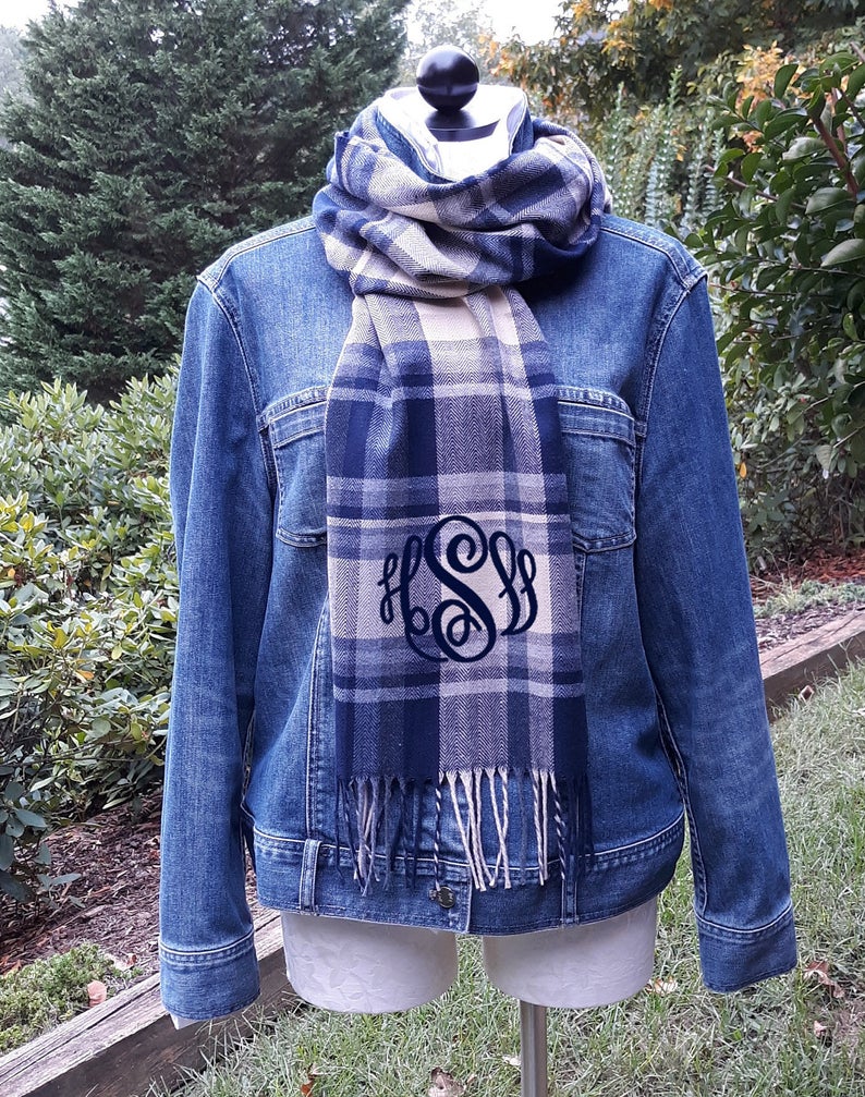 Scarf with Monogram