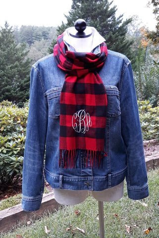 Personalized Monogram Letters Scarf Gift, Solid Color Lightweight Scarves  for Boys Girls Adults in Winter Cold Weather, Simple Gifts for Mom Dad  Women