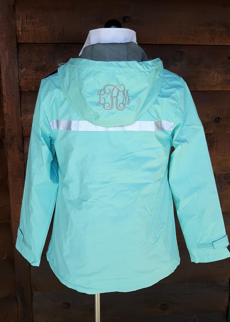 Rain Jacket with monogrammed hood