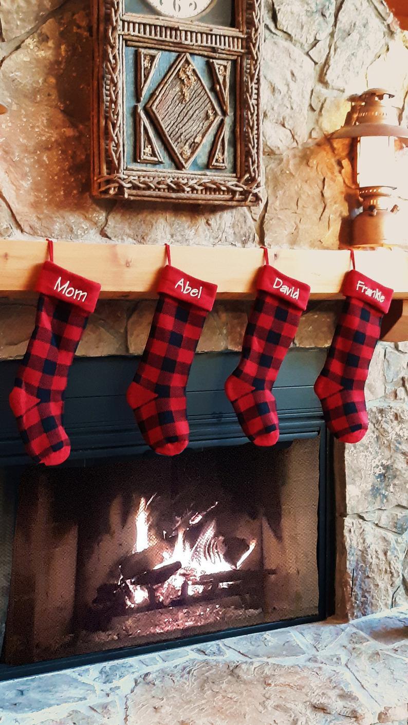 Plaid Christmas Stocking