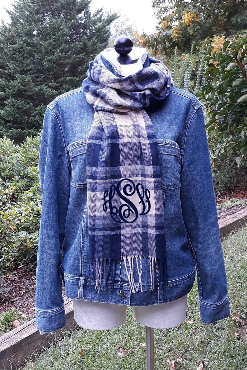 Winter Scarves Monogrammed