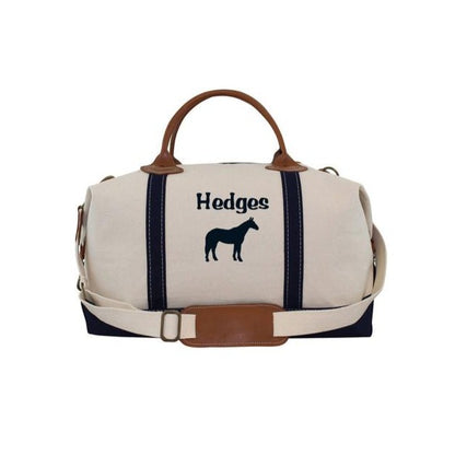 Personalized Horse Barn Tote, Horse show bag, riding competition bag