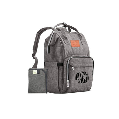 monogrammed backpack diaper bag