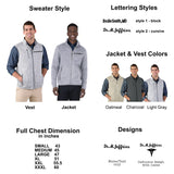Men's Knit Sweater Jacket or Vest for Doctor
