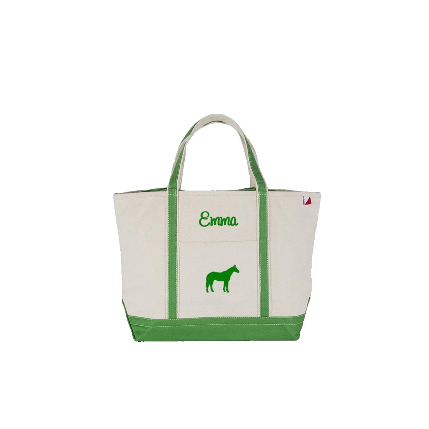 Horse Tote Bag, Riding Bag, Barn Bag with zipper top