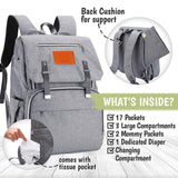 gray nappy bag personalized