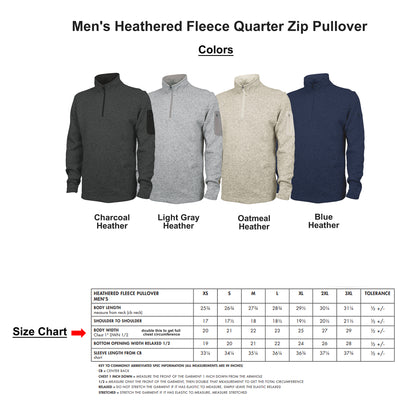 Men's Charles River Apparel Heathered Fleece Pullover