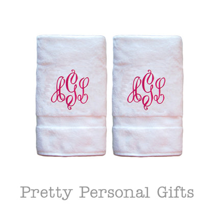 personalized bath towel