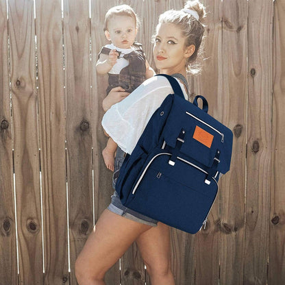 navy diaper bag backpack